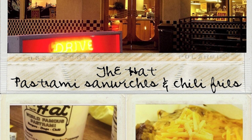 Lake Forest,CA.
Not the Original in Alhambra but a close second when you crave a hot pastrami on a roll with mustard and onions. Chili cheese fries on the side be sure to share!
#thehat