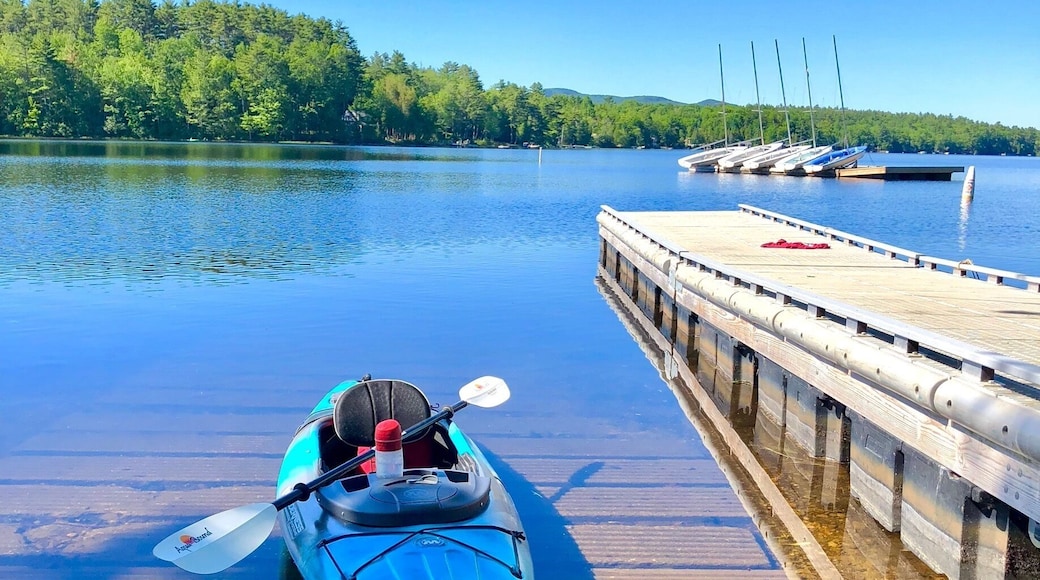 Getting ready to explore Norton Pond in Lincolnville Me. 22June18