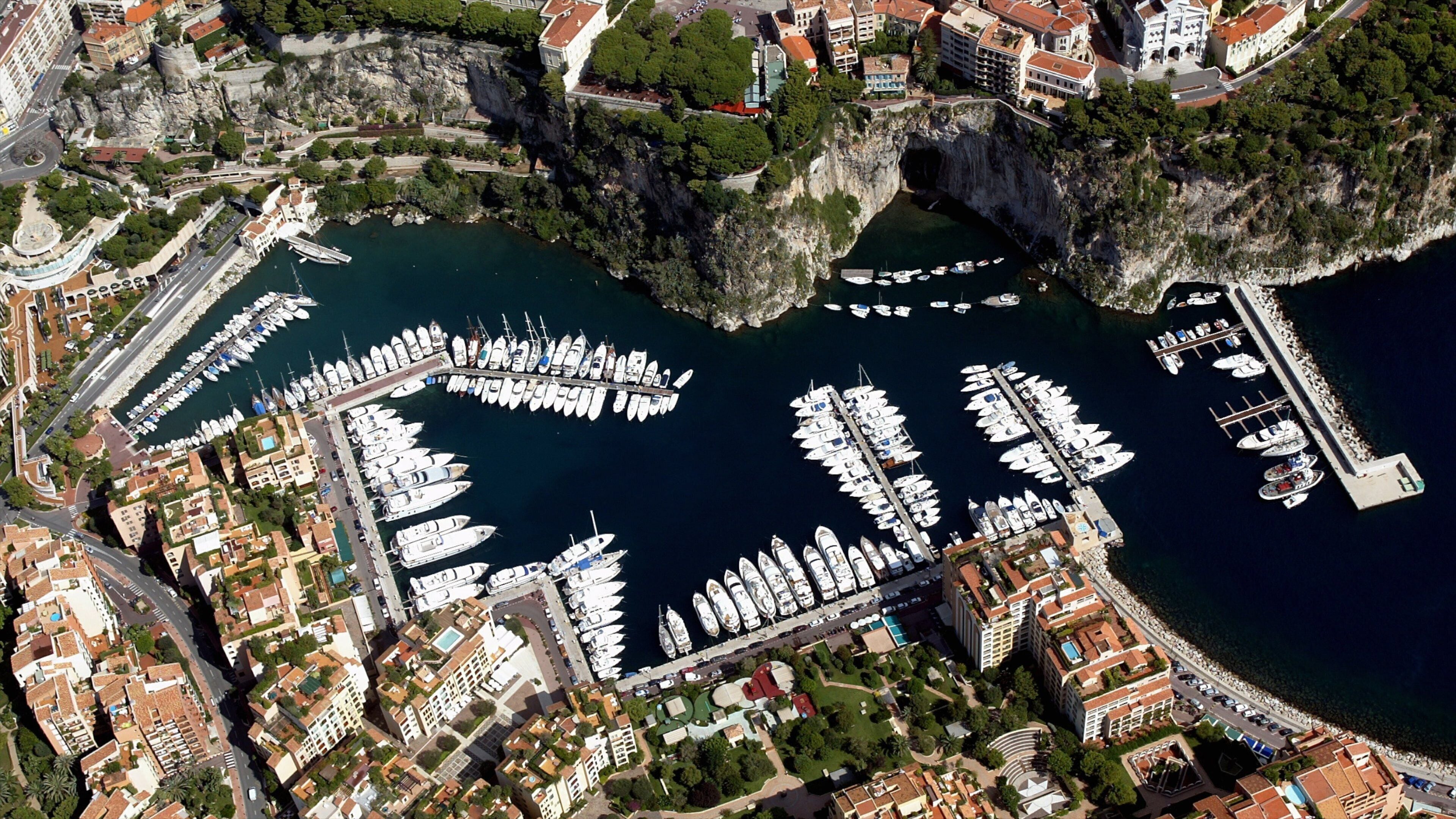 モナコ公国 表示 湾岸あるいはハーバー, マリーナ と ボート