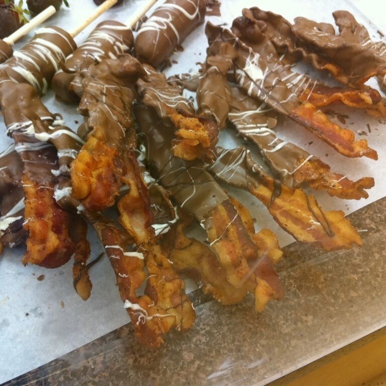 Chocolate covered bacon!!