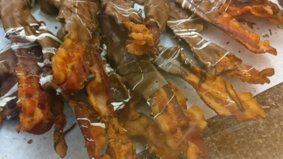 Chocolate covered bacon!!