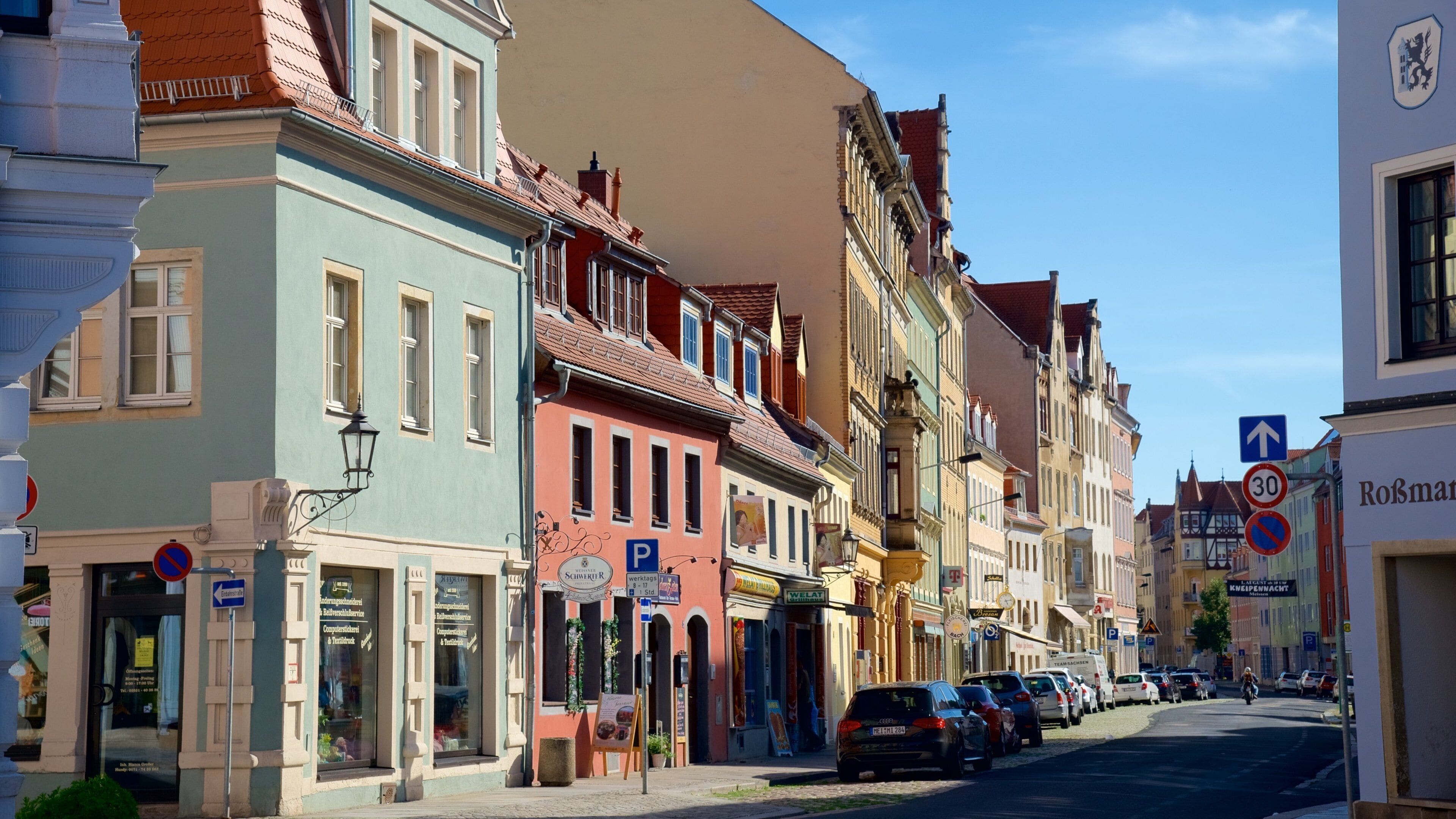 Meissen featuring street scenes