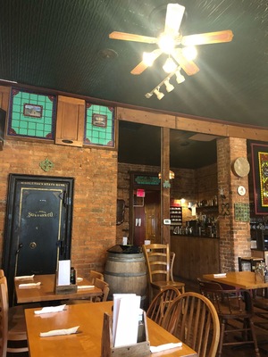 Nana’s Irish Pub was a great and delicious stop off the main road on the way to Asheville, NC. Super cute redesigned bank. The bank door is still in the corner and is not a closet. Highly suggested for a pit stop!