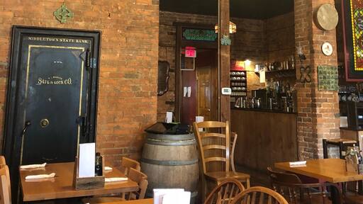 Nana’s Irish Pub was a great and delicious stop off the main road on the way to Asheville, NC. Super cute redesigned bank. The bank door is still in the corner and is not a closet. Highly suggested for a pit stop!