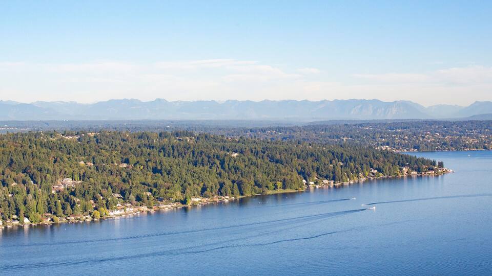 Aerial of Juanita, Kirkland, Bellevue and Lake Washington