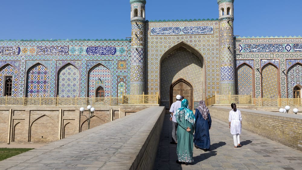 The Khudayar Khan Palace is the most popular landmarks of Fergana Valley. Kokand, Uzbekistan.