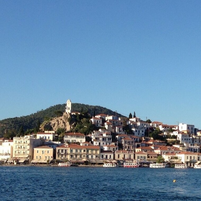 Poros island. View from Galatas port.
