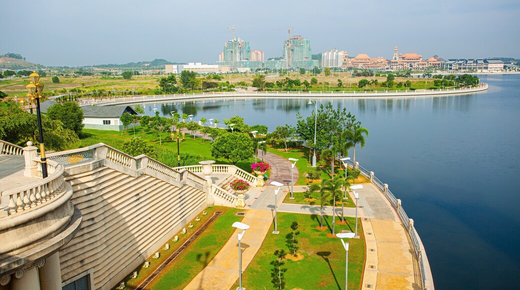 Putrajaya which includes a river or creek, a garden and landscape views