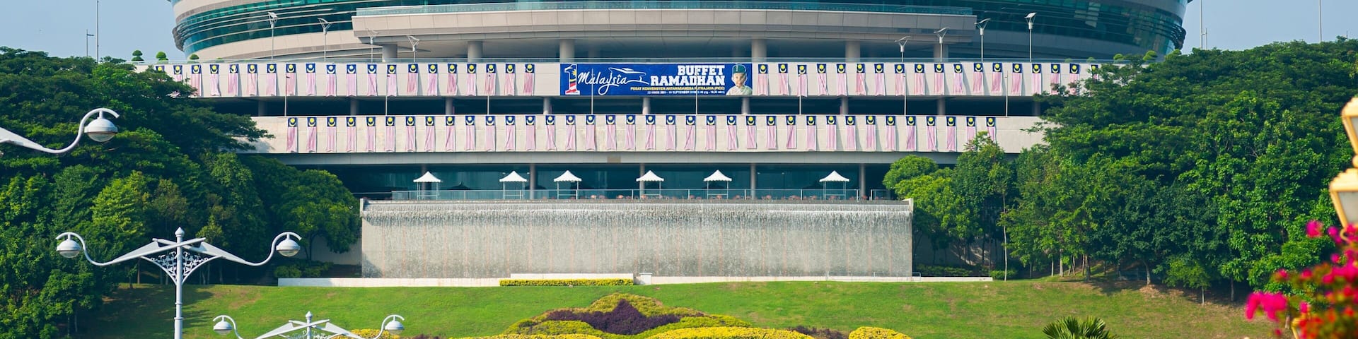 Putrajaya showing a park and modern architecture