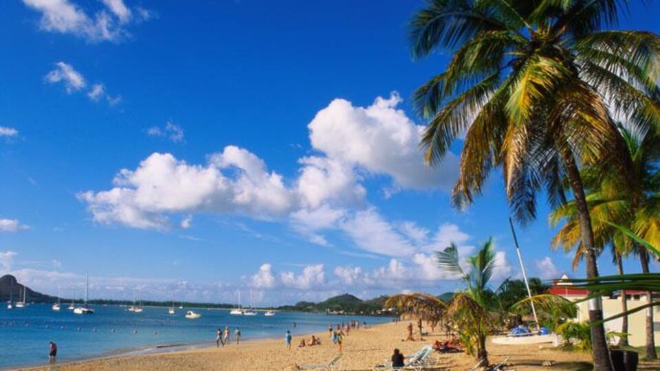 Reduit Beach, Rodney Bay, St Lucia, Caribbean