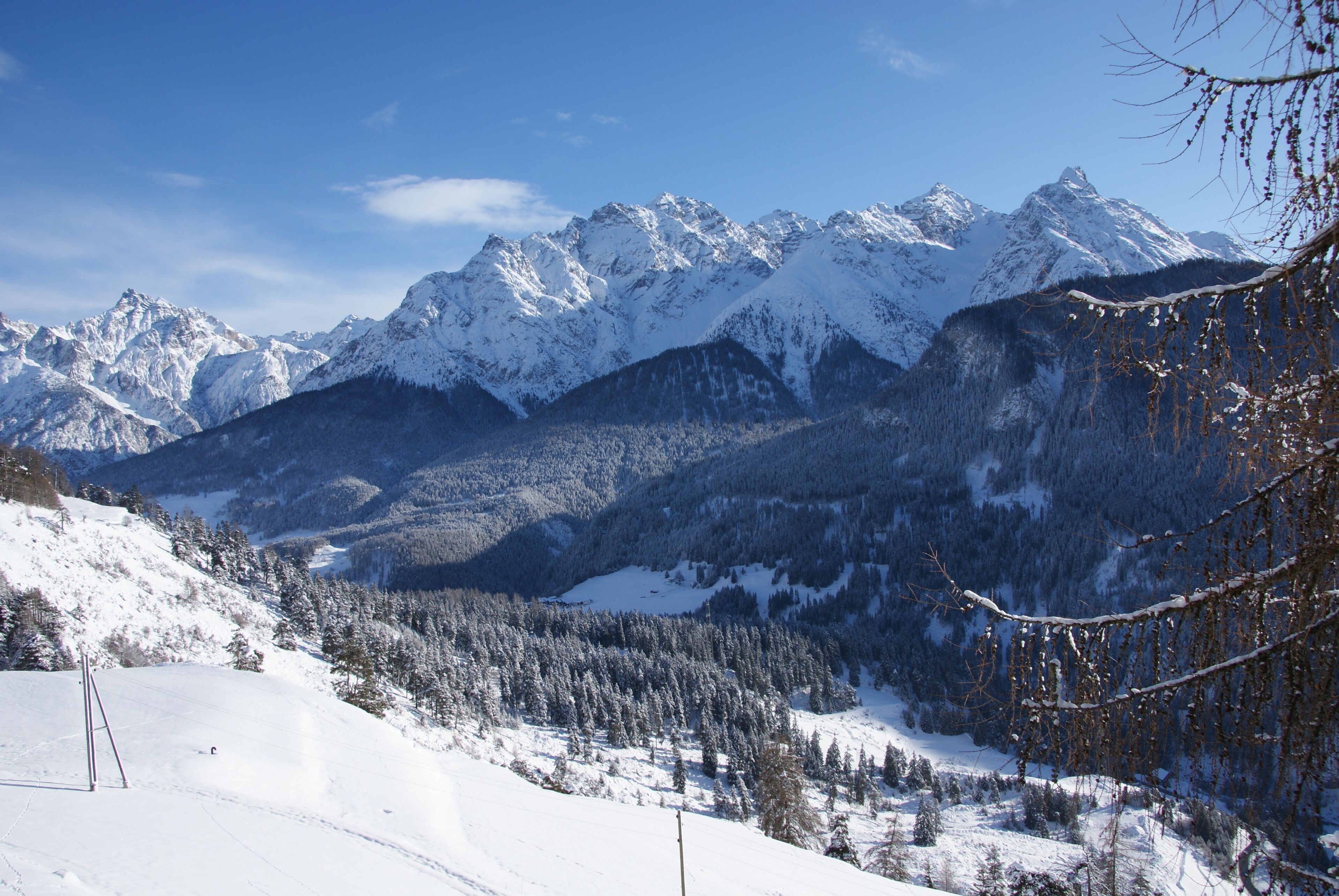 Engadin, Switzerland, between Ftan and Ardez