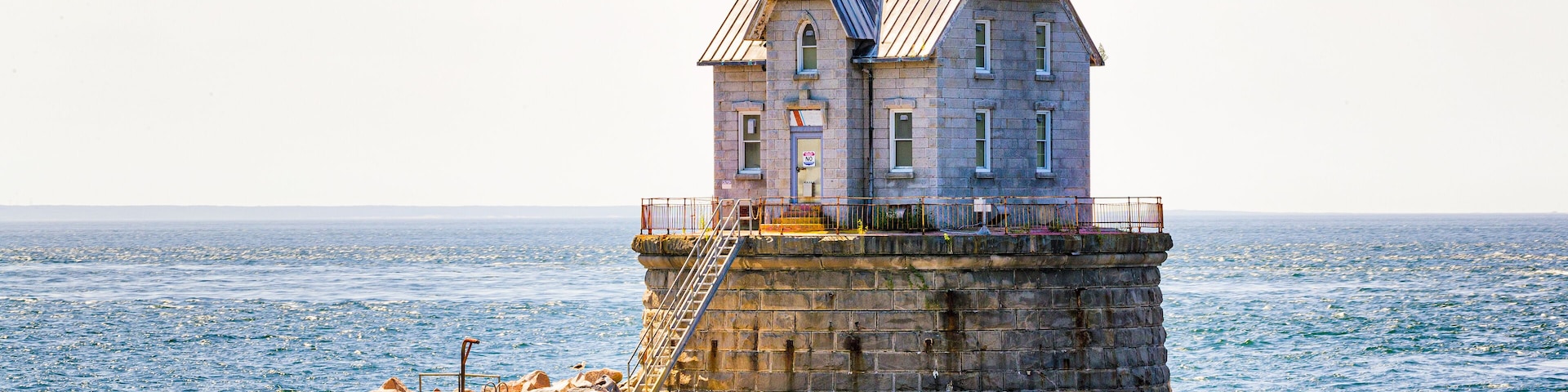 Race Rock Lighthouse, near Fisher's Island, New York.