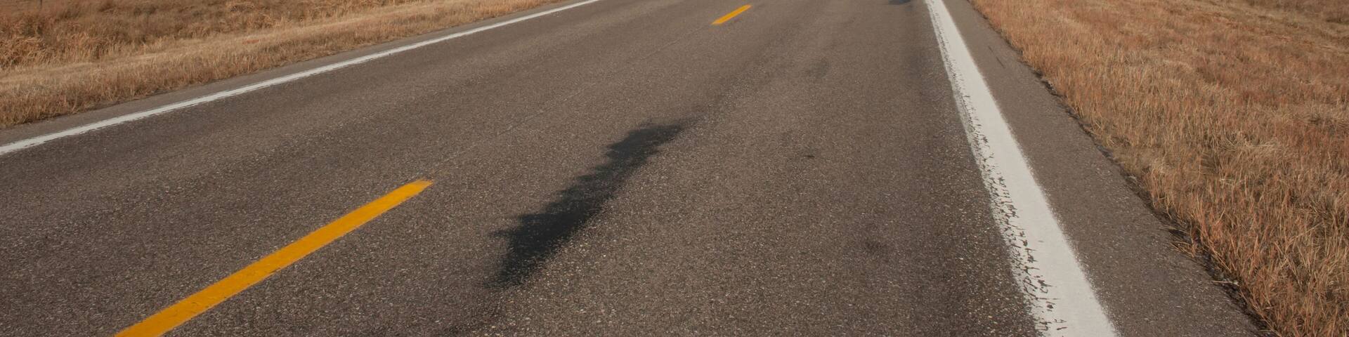 Scenic view along the highway in the Nebraska countryside, USA; Thedford, Nebraska, United States of America