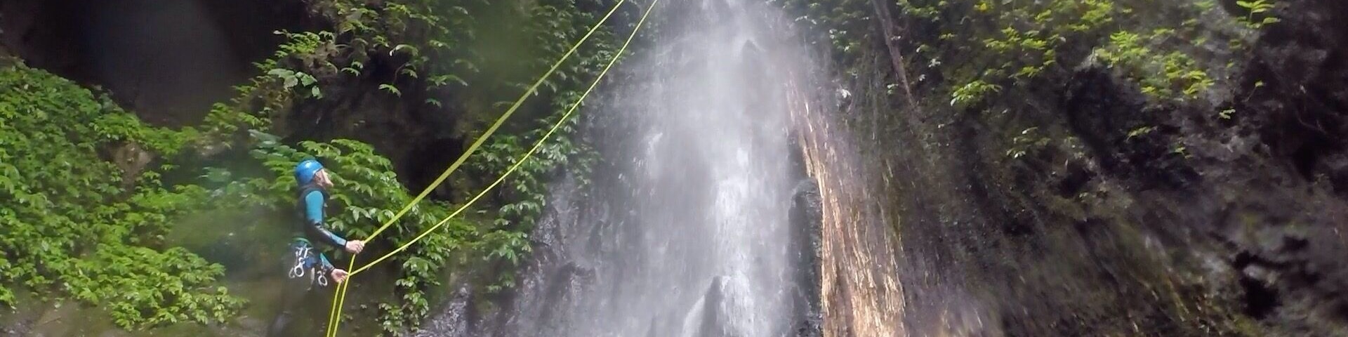 Rappel waterfalls in the Balinese jungle with a day canyoning with Adventure & Spirit