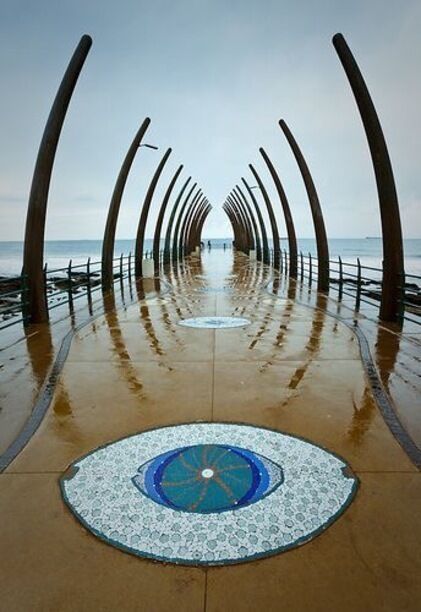 Beautiful Pier at Umhlanga Beach KZN South Africa