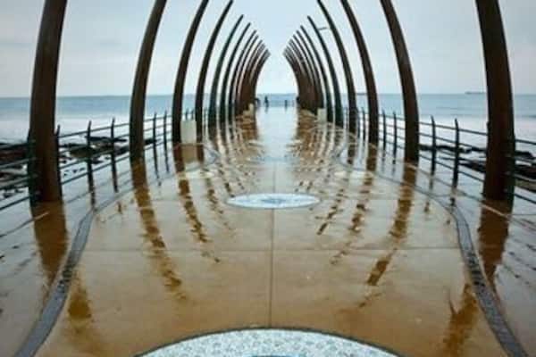 Beautiful Pier at Umhlanga Beach KZN South Africa