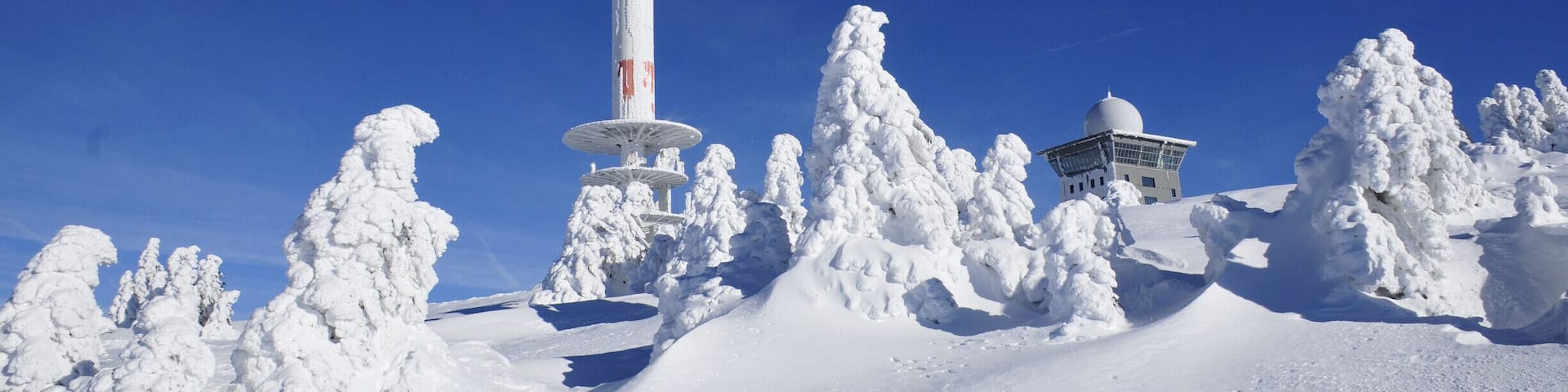 Broadcast tower on the Brocken 1142m above sealevel. Harz/Germany