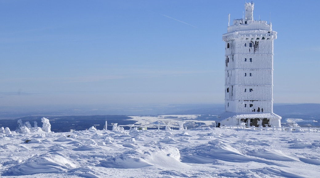 Brockenwarte (weather forecast) on the Brocken, Harz (Germany)