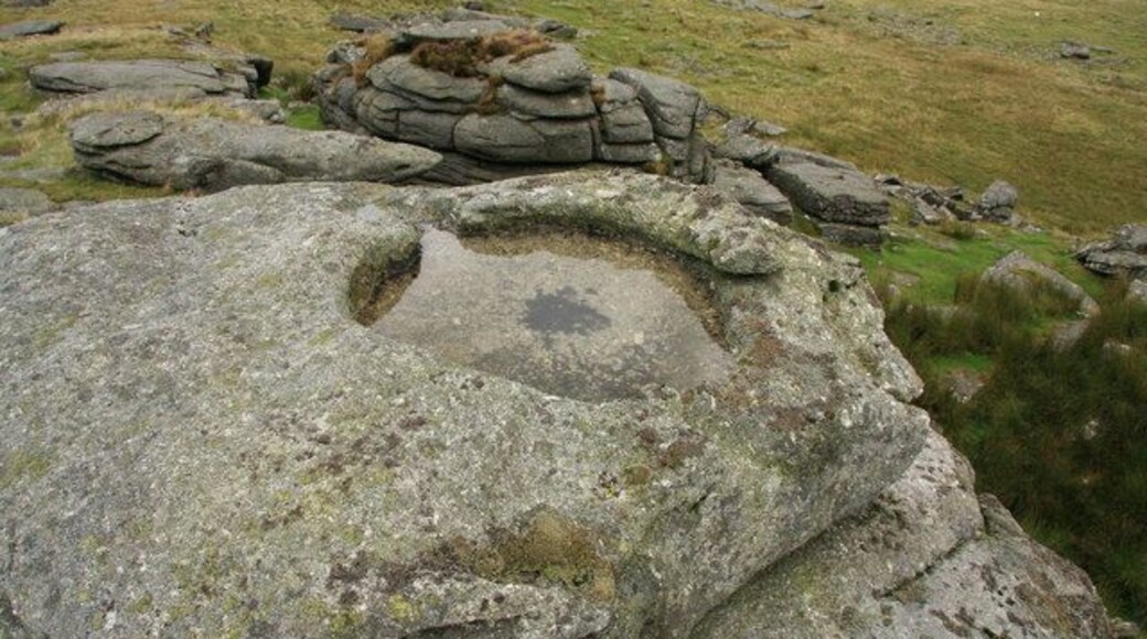 Mis Tor Pan A naturally occurring basin, sometimes known as the Devil's Frying Pan, to be found on Great Mis Tor.