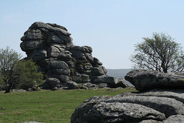 Dartmoor: Vixen Tor 1 Seen from the north west. Access to the Tor is now prohibited
