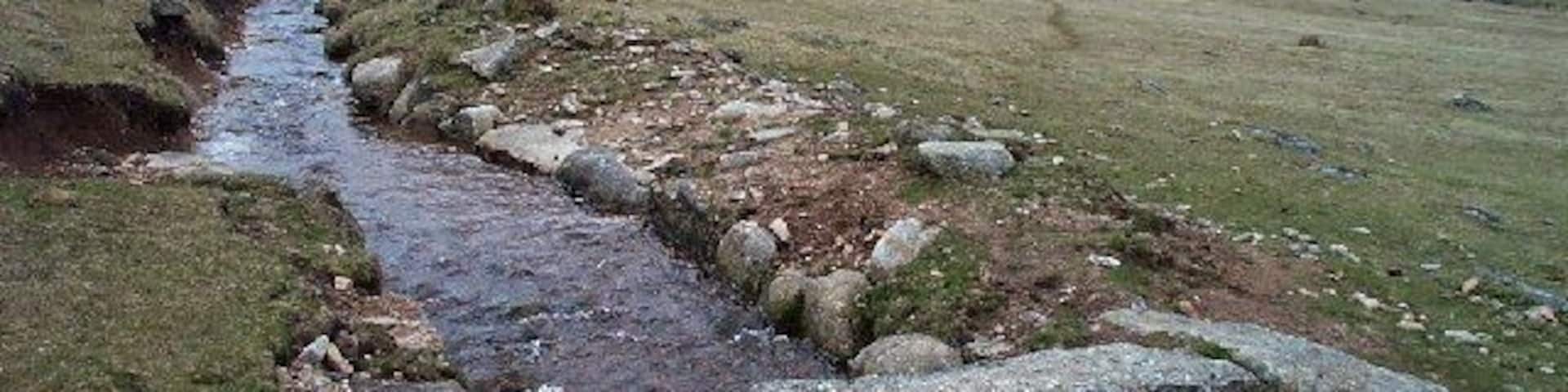 Upper Walkham valley. A bridge over the Sortridge leat. This leat was originally made to transport water to the copper mines near Sortridge some 6 miles away.
