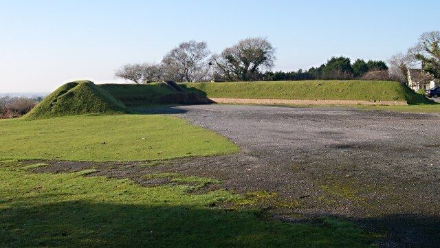 Dispersal Bay The most prominent remains of the wartime airfield, RAF Harrowbeer, are these dispersal bays around the edge of the airfield. It was standard practice to disperse aircraft around the field in these bays in order to minimise the destruction in the event of an air raid.