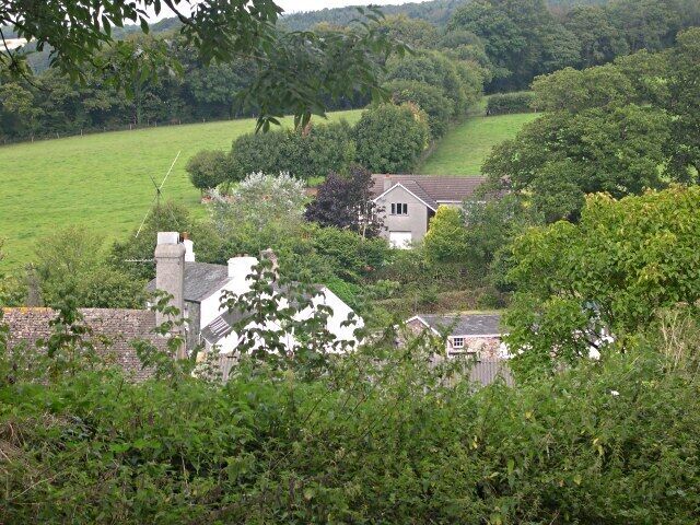 Gawton Valley A view over Little Gawton and Gawton farms.
