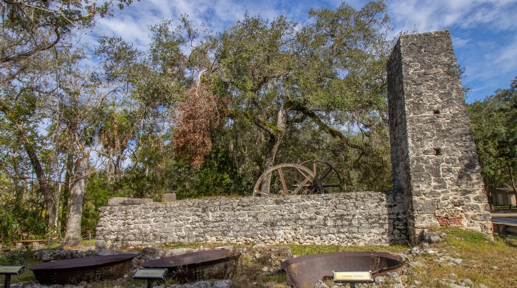 The historic Yulee Sugar Mill Ruins State Park, in Homosassa, Florida.