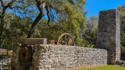 Yulee Sugar Mill Ruins Historic State Park in Homosassa Florida USA