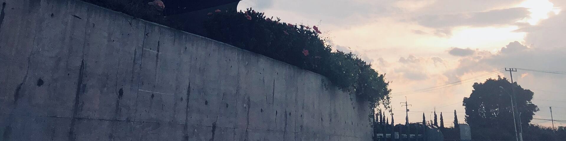 Auditorio Telmex on a cloudy day