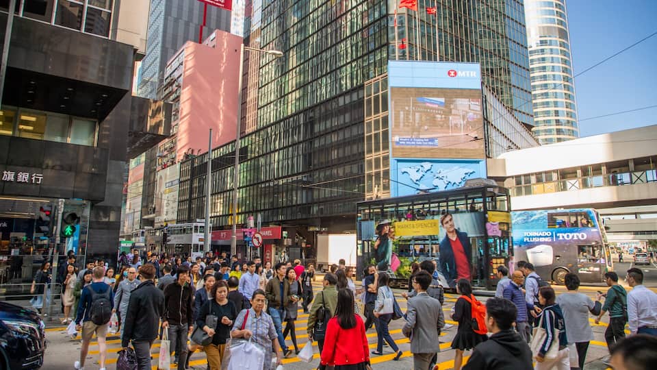 Central showing street scenes, a city and central business district