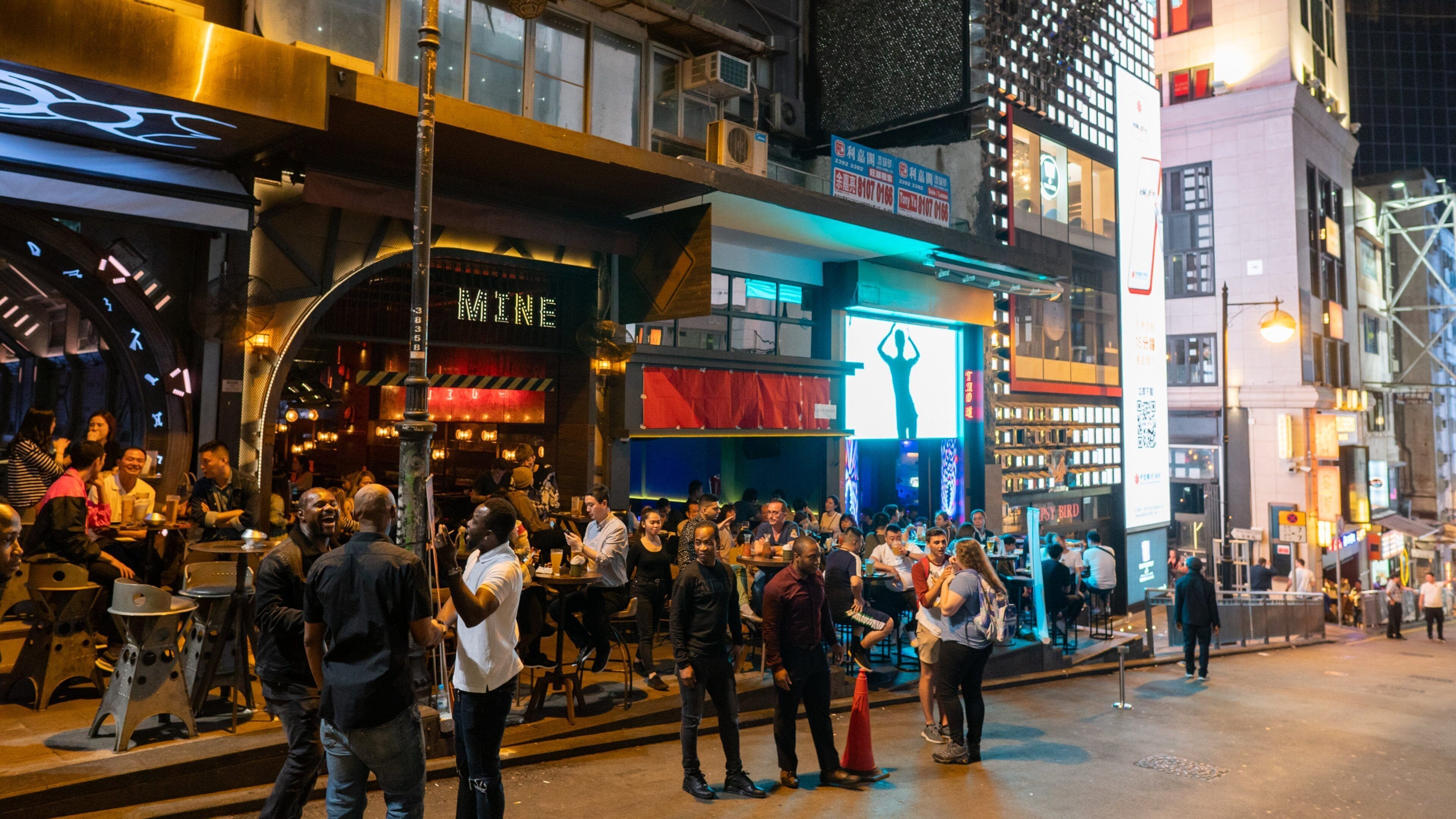 Central which includes a city, street scenes and nightlife