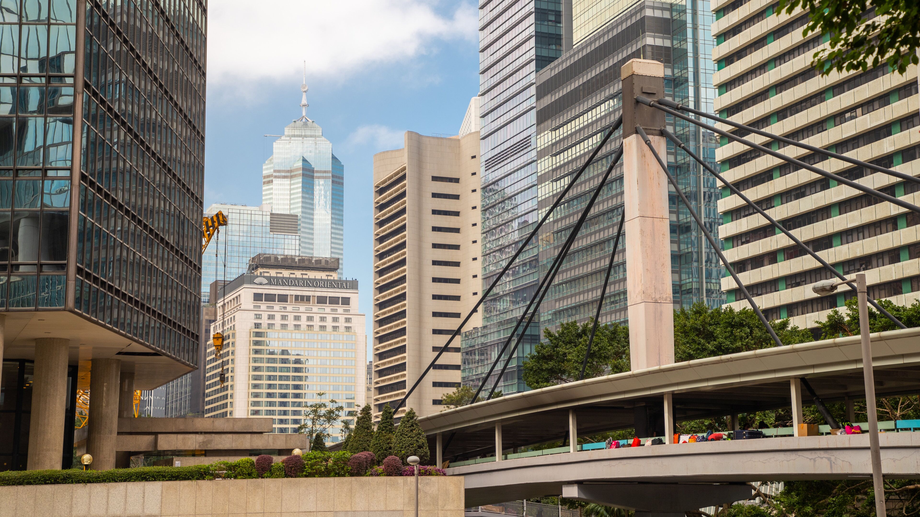 Central which includes a city and a bridge