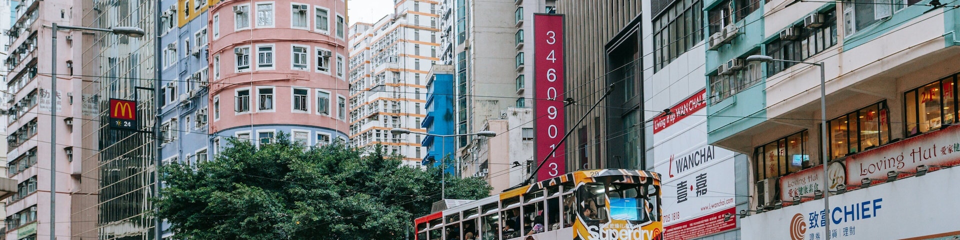 Wan Chai which includes a city