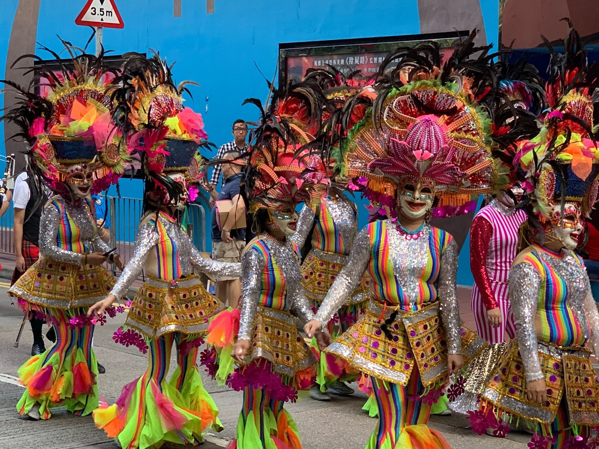 Arts Festival parade in Hong Kong.