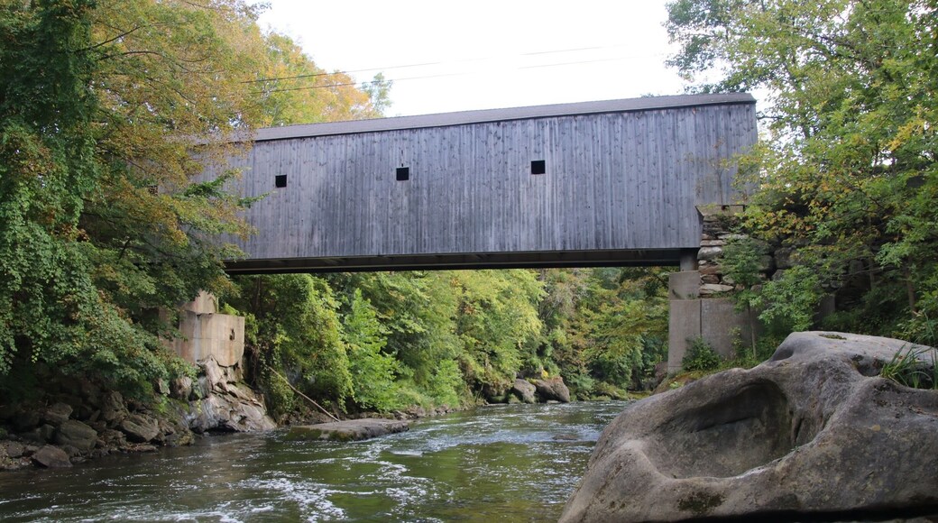 Lattice truss bridge in Kent, Connecticut crossing the Housatonic #River.