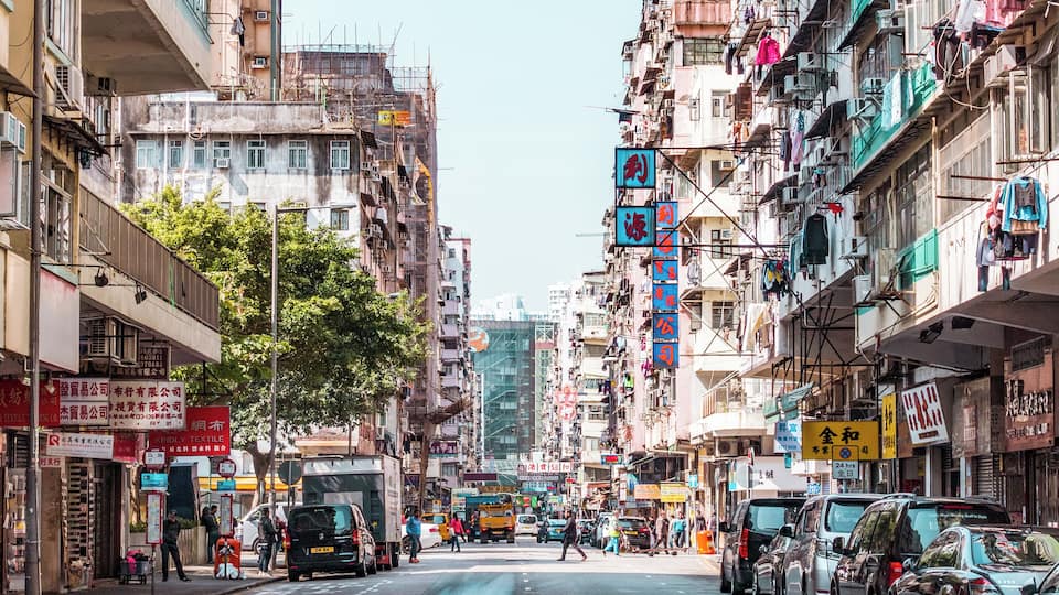 Sham shui Po is located in the northwest of Kowloon Peninsula.