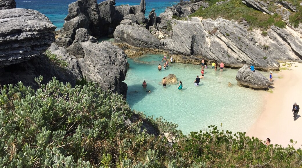Great snorkeling around the rocks in this little cove