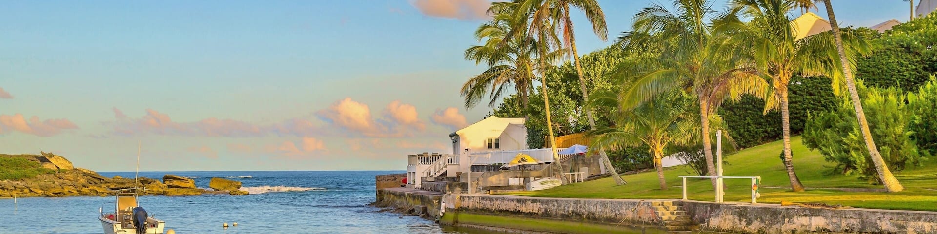 Hungry Bay at sunset, Paget Parish, South Shore Bermuda, Atlantic
