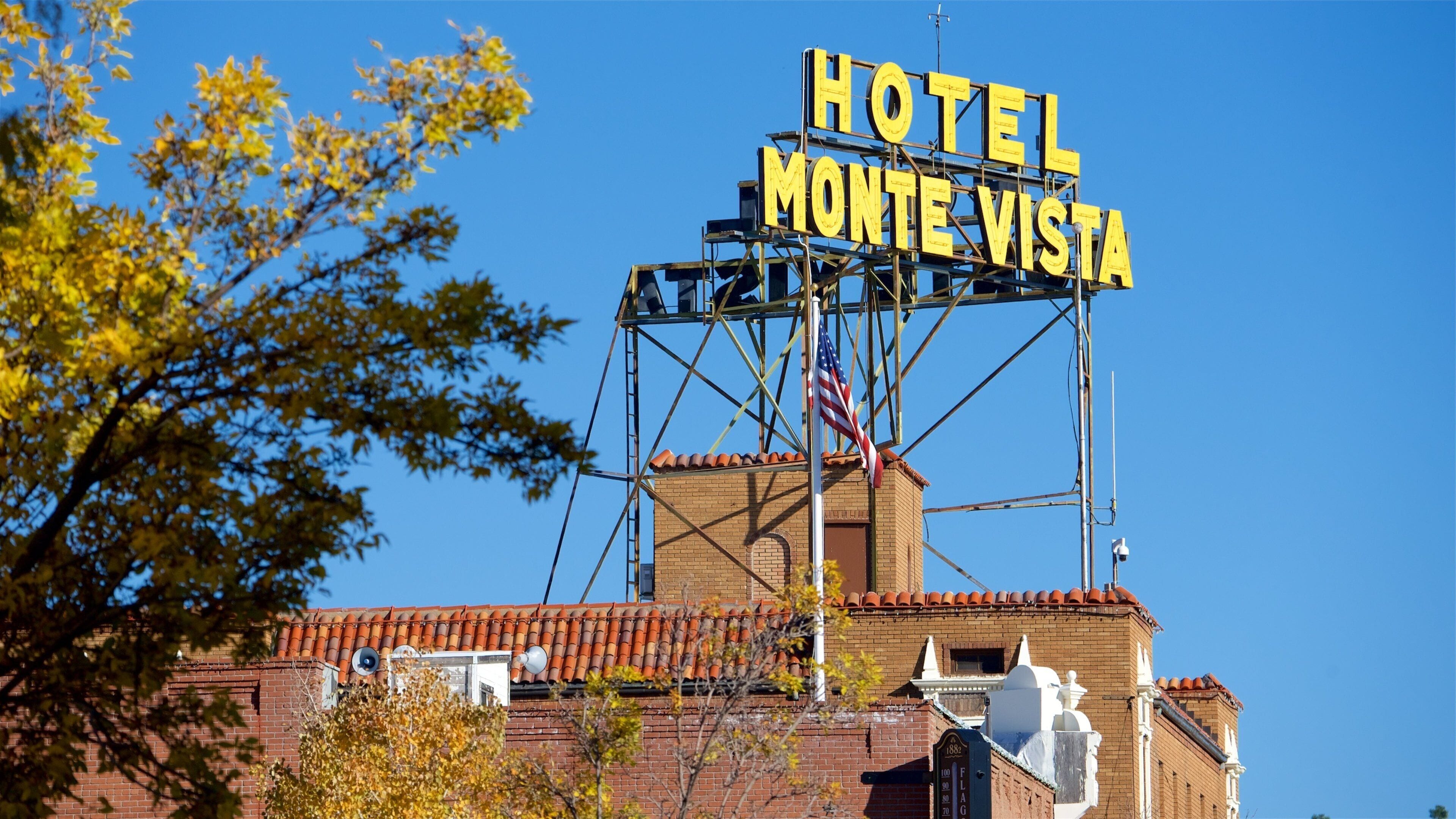 Señal de hotel para Monte Vista.