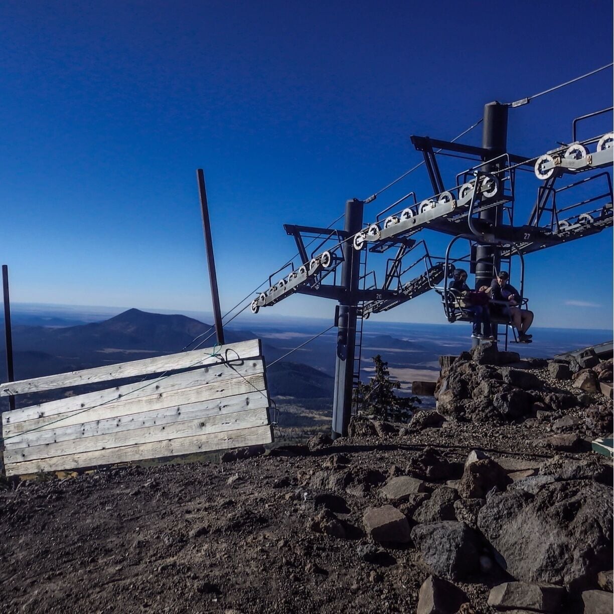 In the summer come up the highest point in AZ for some spectacular views and in the winter come ski :)