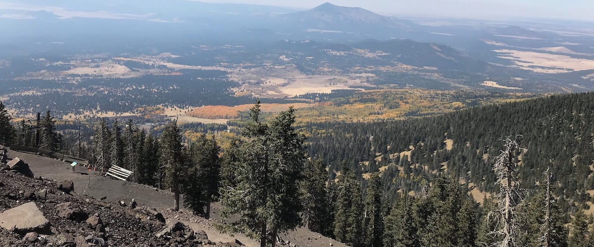 View from top of the ski lift