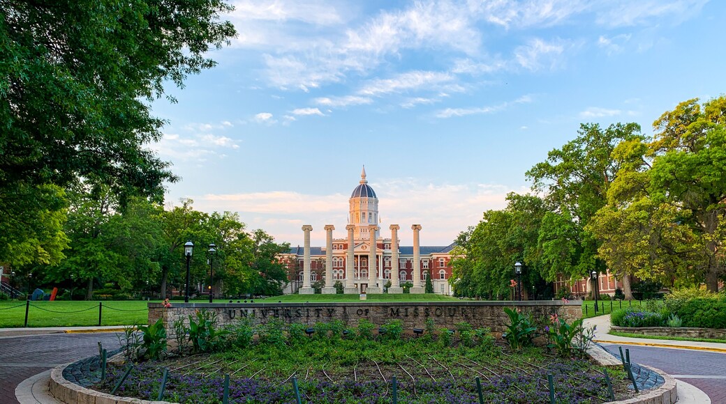 University of Missouri columns and academic hall