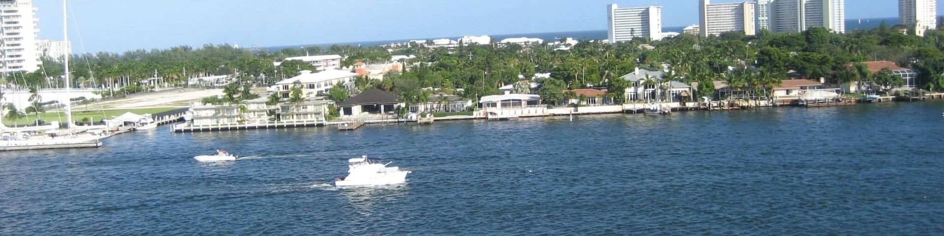 Fort Lauderdale, view from the ship. On the the way to Caribbean.