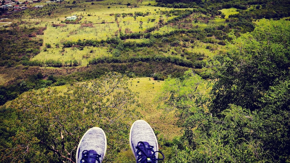 Taking in the view at Brimstone Hill Fortress in St.Kitts. Highly recommend visiting this beautiful Fort