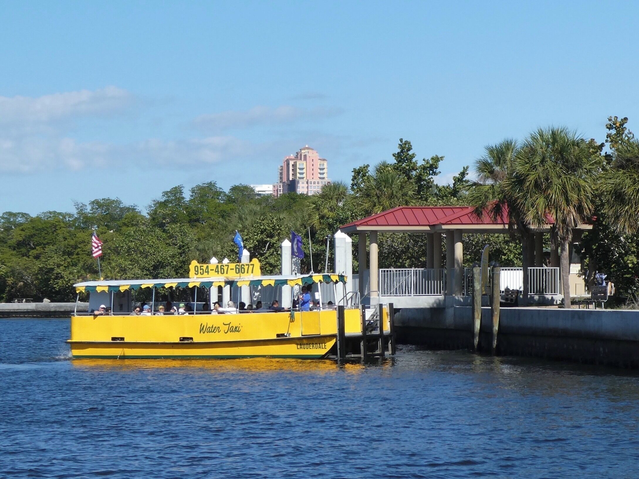 The Intracoastal Waterway through Ft Lauderdale has some beautiful views and they are easy to see via their water taxis. For $28, you can spend hours riding the water and catching some amazing views.