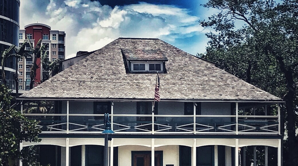 The Stranahan House was built in 1901 by Frank Stranahan, credited as Fort Lauderdale’s founding father, and his wife Ivy Cromartie Stranahan, the area’s first school teacher. It is the oldest surviving structure in Broward County and has served as a trading post, post office, town hall, and home to the Stranahans. The house is a wood-frame vernacular structure with wide porches and a stunning view of the New River. It was loving restored by the Fort Lauderdale Historical Society and the Fort Lauderdale Board of Realtors and opened to the public as a historic house museum in 1984. The Stranahan House has stood at the center of Fort Lauderdale’s growth since it was built and has played a significant role in the economic and social life of this community.