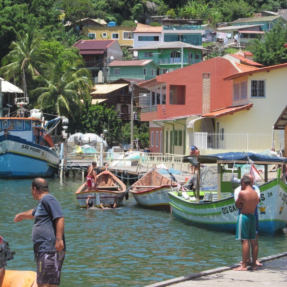 #beach Fishing village, surfers beach with pretty colorful houses.