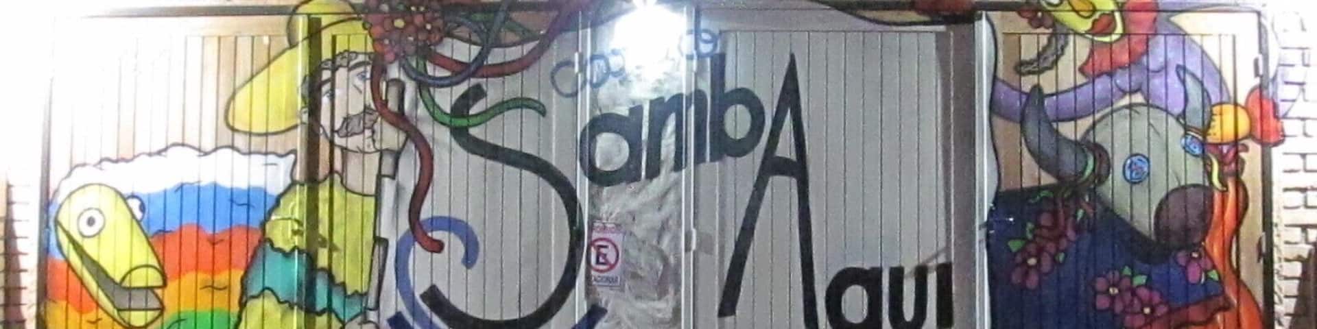 Local art in this place, where musicians play samba. Great place to go at night.