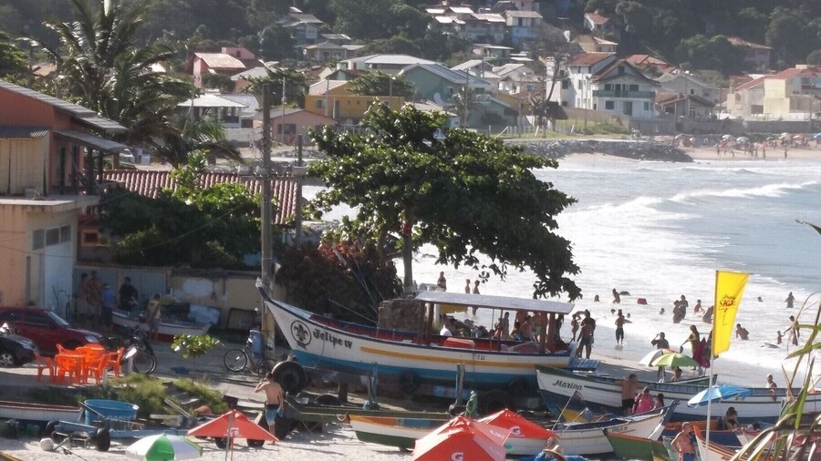 #beach Vista de la playa, saliendo de la playa de surfers de Matadeiro.